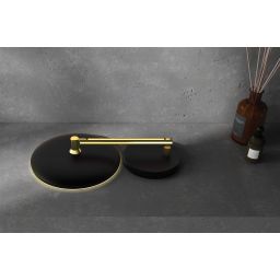 Deante Silia lusterko kosmetyczne 22x39,2 cm okrągłe z oświetleniem złoty ADIZ812