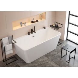 Deante Mokko taboret łazienkowy czarny mat ADMN51T