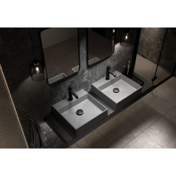 Deante Mokko lustro 50x75 cm prostokątne czarny ADMN801