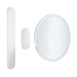 Deante Round lusterko kosmetyczne 22x22 cm okrągłe z oświetleniem chrom ADR0821