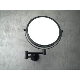 Deante Round lusterko kosmetyczne 23,3x28,2 cm okrągłe czarny ADR_N811