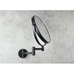 Deante Round lusterko kosmetyczne 23,3x28,2 cm okrągłe czarny ADR_N811