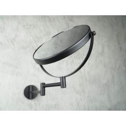 Deante Round lusterko kosmetyczne 23,3x28,2 cm okrągłe czarny ADR_N811