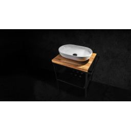 Deante Temisto konsola 56.5x50 cm podumywalkowa stojąca czarny mat CSTX50A