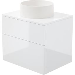 Deante Prizma umywalka z szafką i blatem 60 cm białą SD6B6SAU4S