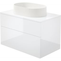 Deante Prizma umywalka z szafką i blatem 80 cm biały SD6B8SAU6S