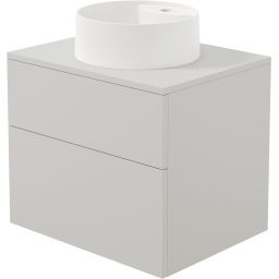 Deante Prizma umywalka z szafką i blatem 60 cm alabaster/kaszmir SDKB6SAU4B