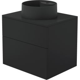 Deante Prizma umywalka z szafką i blatem 60 cm czarny mat SDNB6SNU4B