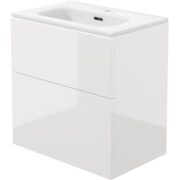 Deante Prizma umywalka z szafką 60 cm biały połysk ST6U6U6U6M