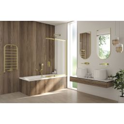 Deante Silia grzejnik łazienkowy drabinkowy 85x50 cm złoty mat AGI_RG31