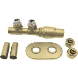 Deante Silia zestaw termostatyczny prawy złoty mat AGI_RZP1