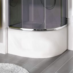 Deante Deep brodzik 80x80 cm półokrągły biały KTD042B