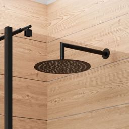 Deante Floks Nero deszczownica 30 cm okrągła czarny mat NAC203K