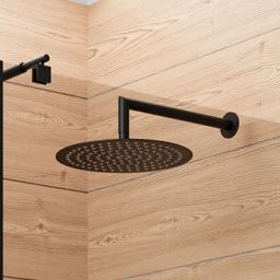 Deante Cascada Nero ramię deszczownicy 32,5 cm ścienne czarny mat NACN47K