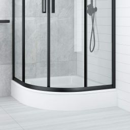 Deante Plus II brodzik 90x90 cm półokrągły biały KTU031B