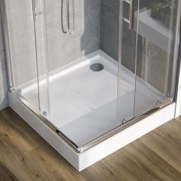 Deante Jasmin brodzik 90x90 cm kwadratowy biały KGJ041B