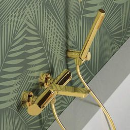 Deante Round Gold uchwyt słuchawki prysznicowej złoty połysk ANRZ21U