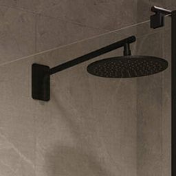 Deante Cascada deszczownica 25x25 cm okrągła czarna NAC_N91K