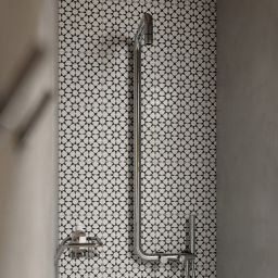 Deante Silia zestaw prysznicowy ścienny z deszczownicą chrom NQS_04XM