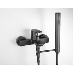 Deante uchwyt prysznicowy czarny mat ANBN21U