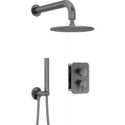 Deante Silia zestaw prysznicowy podtynkowy titanium BXYYDQSM