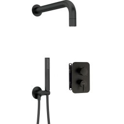 Deante Silia zestaw prysznicowy podtynkowy czarny mat BXYZNQSM