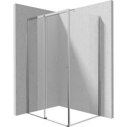 Deante Kerria Plus kabina prysznicowa 100x90 cm prostokątna chrom połysk/szkło przezroczyste KKN0P10S09