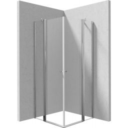 Deante Kerria Plus kabina prysznicowa 90x90 cm kwadratowa chrom połysk/szkło przezroczyste KKN0U09U09