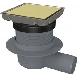 Deante odpływ prysznicowy 13 cm złoty szczotkowany KOS_R01D