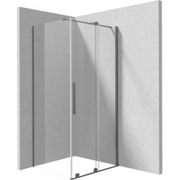 Deante Prizma kabina prysznicowa 100x80 cm prostokątna titanium/szkło przezroczyste KPNDP10S08