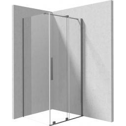 Deante Prizma kabina prysznicowa 100x90 cm prostokątna titanium/szkło przezroczyste KPNDP10S09