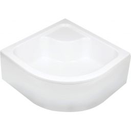 Deante Deep brodzik 80x80 cm półokrągły biały KTD042B