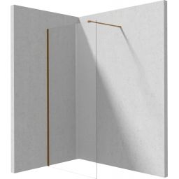 Deante Prizma ścianka prysznicowa walk-in 120 cm brąz szczotkowany/szkło przezroczyste KTJ_C32P
