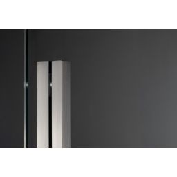 Deante Prizma ścianka prysznicowa walk-in 140 cm grafitowy szczotkowany/szkło przezroczyste KTJ_D34R