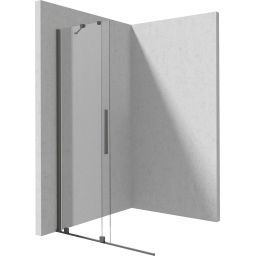 Deante Prizma ścianka prysznicowa walk-in 80 cm titanium/szkło przezroczyste KTJD_38R