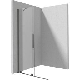 Deante Prizma ścianka prysznicowa walk-in 90 cm titanium/szkło przezroczyste KTJ_D39R