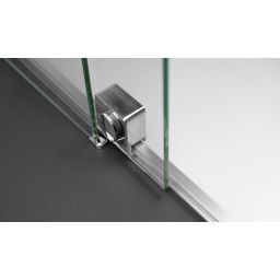 Deante Prizma ścianka prysznicowa walk-in 140 cm stal szczotkowana/szkło przezroczyste KTJ_F34R