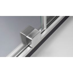 Deante Prizma ścianka prysznicowa walk-in 140 cm stal szczotkowana/szkło przezroczyste KTJ_F34R