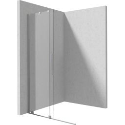 Deante Prizma ścianka prysznicowa walk-in 80 cm stal szczotkowana/szkło przezroczyste KTJF_38R
