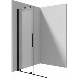 Deante Prizma ścianka prysznicowa walk-in 100 cm czarny mat/szkło przezroczyste KTJ_N30R
