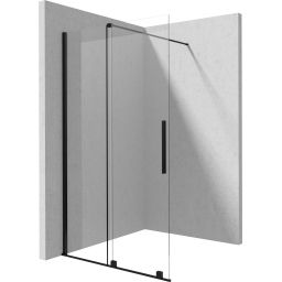 Deante Prizma ścianka prysznicowa walk-in 120 cm czarny mat/szkło przezroczyste KTJ_N32R