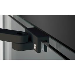 Deante Prizma ścianka prysznicowa walk-in 140 cm czarny mat/szkło przezroczyste KTJ_N34R