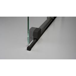 Deante Prizma ścianka prysznicowa walk-in 140 cm czarny mat/szkło przezroczyste KTJ_N34R