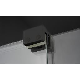 Deante Prizma ścianka prysznicowa walk-in 140 cm czarny mat/szkło przezroczyste KTJ_N34R