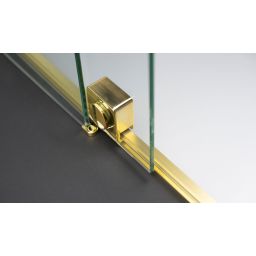 Deante Prizma ścianka prysznicowa walk-in 140 cm złoty szczotkowany/szkło przezroczyste KTJ_R34R