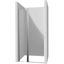 Deante Kerria Plus drzwi prysznicowe 120 cm uchylne chrom połysk/szkło przezroczyste KTSU045P