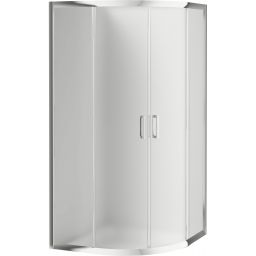 Outlet - Deante Funkia kabina prysznicowa 80x80 cm półokrągła chrom / KYP652K