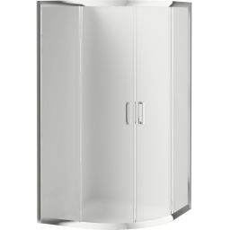 Deante Funkia kabina prysznicowa 90x90 cm półokrągła chrom połysk/szkło matowe KYP_653K