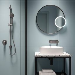 Deante Arnika zestaw prysznicowy podtynkowy titanium NAC_D9TP