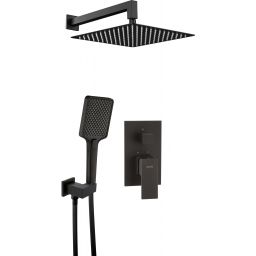 Deante Anemon zestaw prysznicowy podtynkowy czarny NAC_N9MP